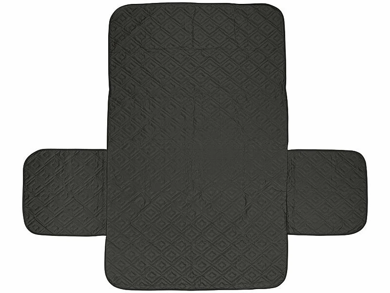 Housse De Protection Réversible Pour Canapé 2 Places, Coloris Gris/noir 7 Housse De Protection Réversible Pour Canapé 2 Places, Coloris Gris/noir – Image 5
