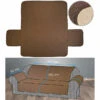 Housse De Protection Réversible Pour Canapé 3 places, Coloris Beige/marron -Maison Produit Magasin housse de protection reversible pour canape 3 places coloris beige marron ref ZX6253 2