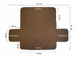 Housse De Protection Réversible Pour Canapé 3 places, Coloris Beige/marron 16 Housse De Protection Réversible Pour Canapé 3 places, Coloris Beige/marron -Maison Produit Magasin housse de protection reversible pour canape 3 places coloris beige marron ref ZX6253 8