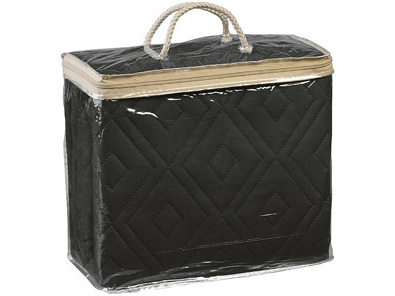 Housse De Protection Réversible Pour Canapé 3 Places, Coloris Gris/noir 9 Housse De Protection Réversible Pour Canapé 3 Places, Coloris Gris/noir – Image 7