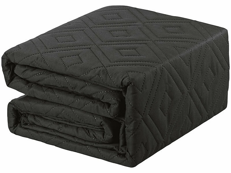 Housse De Protection Réversible Pour Canapé 3 Places, Coloris Gris/noir 5 Housse De Protection Réversible Pour Canapé 3 Places, Coloris Gris/noir – Image 3