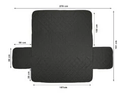 Housse De Protection Réversible Pour Canapé 3 Places, Coloris Gris/noir 14 Housse De Protection Réversible Pour Canapé 3 Places, Coloris Gris/noir -Maison Produit Magasin housse de protection reversible pour canape 3 places coloris gris noir ref ZX6254 4