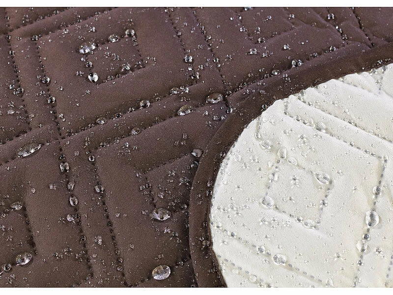 Housse De Protection Réversible Pour Fauteuil, Coloris Beige/marron 5 Housse De Protection Réversible Pour Fauteuil, Coloris Beige/marron – Image 3