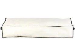 Housse De Rangement 86 L Pour Dessous De Lit Avec Fenêtre Transparente - Beige -Maison Produit Magasin housse de rangement 86 l pour dessous de lit avec fenetre transparente beige ref NX3939 1