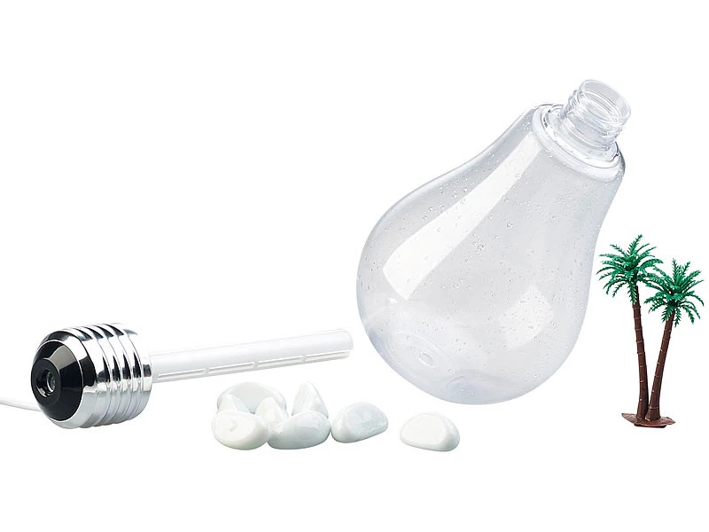 Humidificateur D'air à Ultrasons Design Ampoule Avec LED RVB 4 Humidificateur D'air à Ultrasons Design Ampoule Avec LED RVB – Image 3