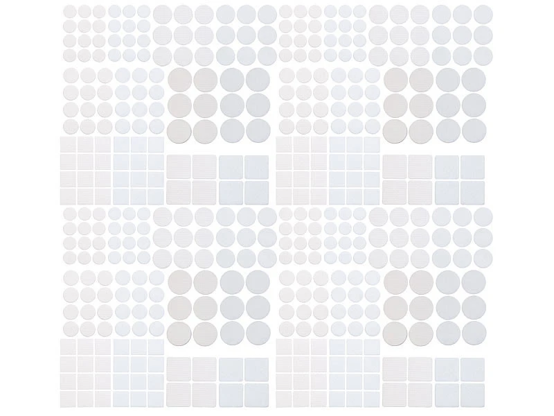 440 Patins Autocollants Pour Meubles - Blanc 3 440 Patins Autocollants Pour Meubles - Blanc