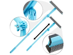 Lave-vitre Articulé Télescopique Avec éponge Et Raclette