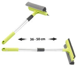 Pearl Lave-vitres Télescopique 2 En 1 Avec éponge Et Raclette, Jusqu'à 50 Cm