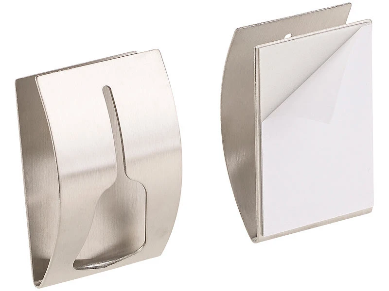 2 Porte-serviettes Adhésifs En Acier Inoxydable 3 2 Porte-serviettes Adhésifs En Acier Inoxydable