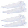 4 Cale-portes Transparents Empilables - 8,7 Cm