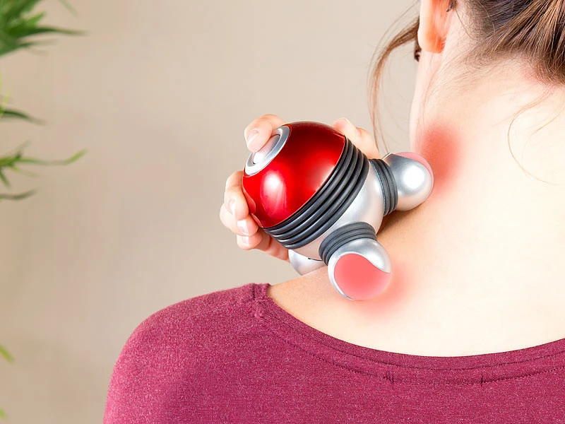 2 Mini Appareils De Massage Vibrants Avec 3 Têtes Et éclairage LED 8 2 Mini Appareils De Massage Vibrants Avec 3 Têtes Et éclairage LED – Image 6