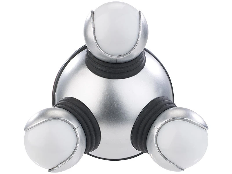 2 Mini Appareils De Massage Vibrants Avec 3 Têtes Et éclairage LED 7 2 Mini Appareils De Massage Vibrants Avec 3 Têtes Et éclairage LED – Image 5