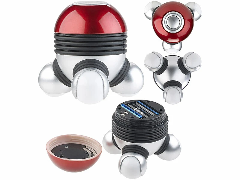 2 Mini Appareils De Massage Vibrants Avec 3 Têtes Et éclairage LED 4 2 Mini Appareils De Massage Vibrants Avec 3 Têtes Et éclairage LED – Image 2