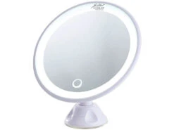 Miroir Cosmétique à éclairage LED Et Grossissement 5x - À Ventouse -Maison Produit Magasin miroir cosmetique a eclairage led et grossissement 5x a ventouse ref NX5553 4