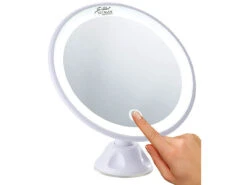 Miroir Cosmétique à éclairage LED Et Grossissement 5x - À Ventouse -Maison Produit Magasin miroir cosmetique a eclairage led et grossissement 5x a ventouse ref NX5553 5