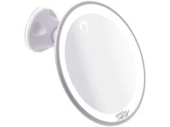 Miroir Cosmétique à éclairage LED Et Grossissement 5x - À Ventouse