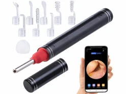 Nettoyeur D'oreille Connecté Avec Caméra Full HD Et Boitier En Aluminium