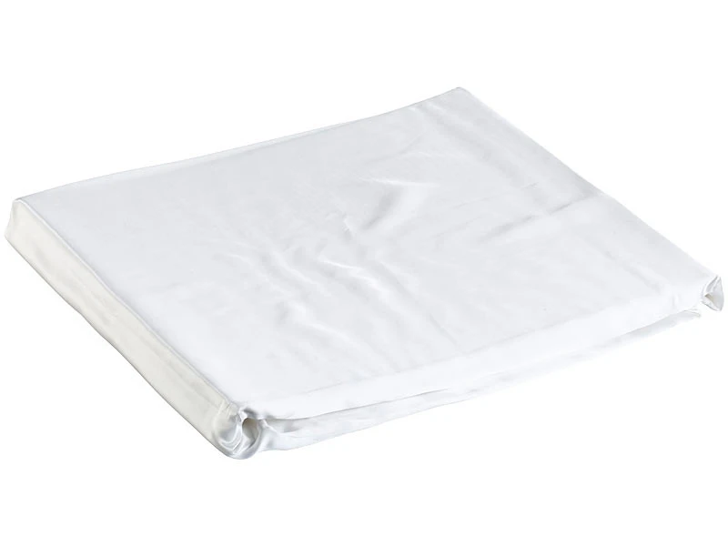 Parure De Lit En Satin 100 % Soie 155 X 220 Cm – Blanc Perle 4 Parure De Lit En Satin 100 % Soie 155 X 220 Cm – Blanc Perle – Image 2