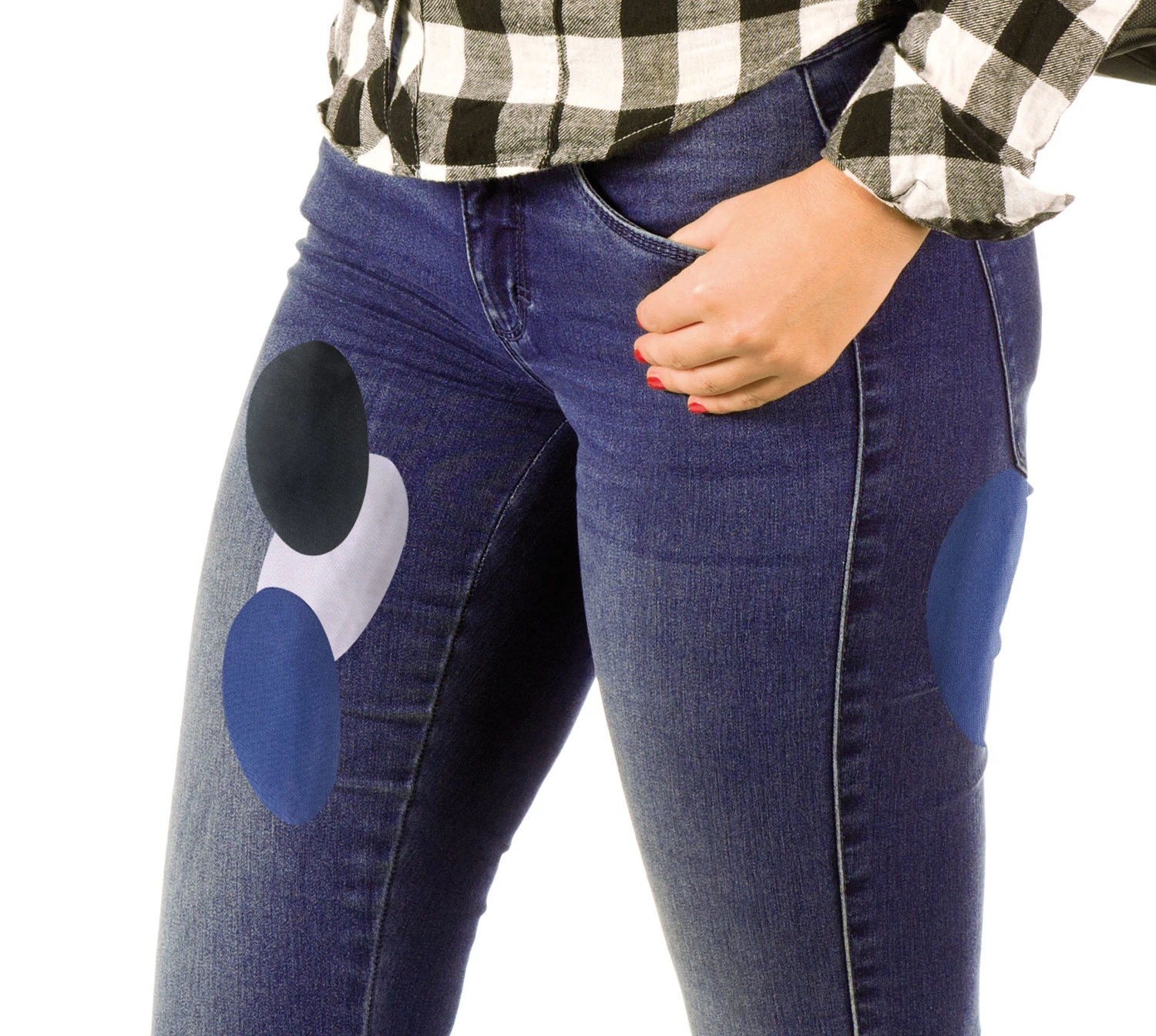 10 Patchs Thermocollants En Coton - Coloris Noir 8 10 Patchs Thermocollants En Coton - Coloris Noir – Image 6