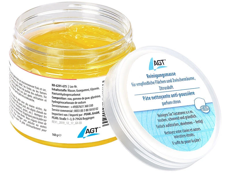 Pâte Nettoyante Anti-poussière Parfum Citron 3 Pâte Nettoyante Anti-poussière Parfum Citron