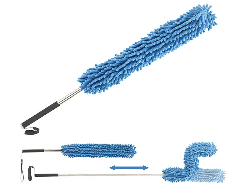3 Plumeaux Malléables En Microfibre Avec Manche Télescopique 135 cm 4 3 Plumeaux Malléables En Microfibre Avec Manche Télescopique 135 cm – Image 2