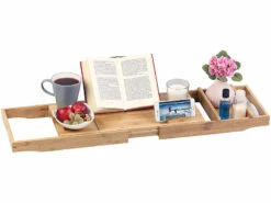 Pont De Baignoire En Bambou Extensible De 75 à 109 cm -Maison Produit Magasin pont de baignoire extensible en bambou 75 a 109 cm ref ZX1489 6