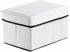Pouf De Rangement Blanc -Maison Produit Magasin pouf de rangement blanc ref NC7210 2