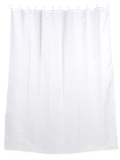 Rideau De Douche 180 X 200 Cm - Anti-moisissures - Blanc