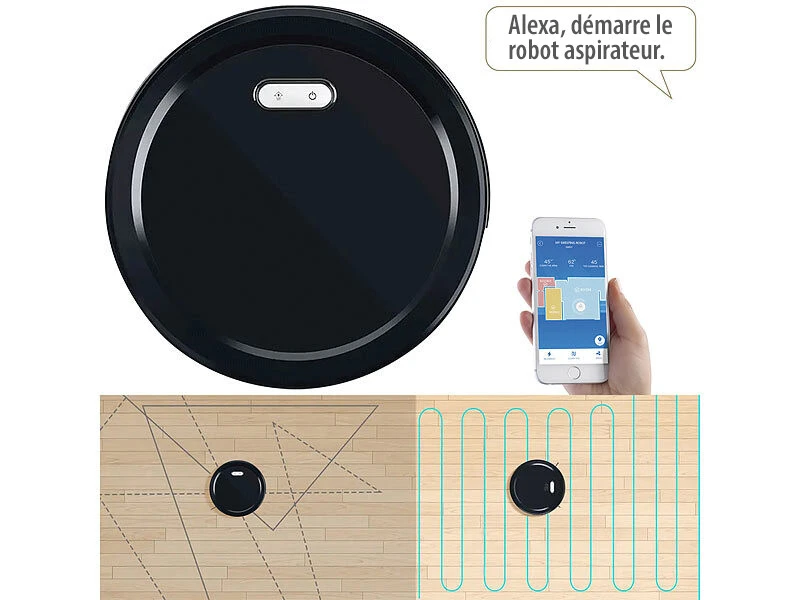 Robot Aspirateur Connecté 2500 mAh PCR-3100 9 Robot Aspirateur Connecté 2500 mAh PCR-3100 – Image 7