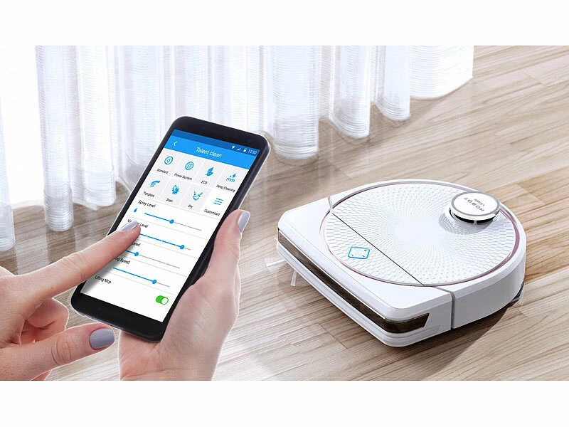 Robot Aspirateur Connecté PCR-9000.app Avec Fonctions Multiroom Et Lidar 4 Robot Aspirateur Connecté PCR-9000.app Avec Fonctions Multiroom Et Lidar – Image 2