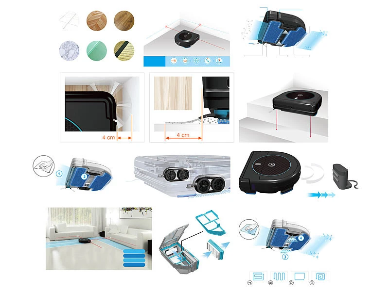 Robot Nettoyeur Et Aspirateur PCR-8500LX 9 Robot Nettoyeur Et Aspirateur PCR-8500LX – Image 7