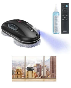 Robot Nettoyeur De Vitres à Fonction Bluetooth Et Pulvérisation PR-200