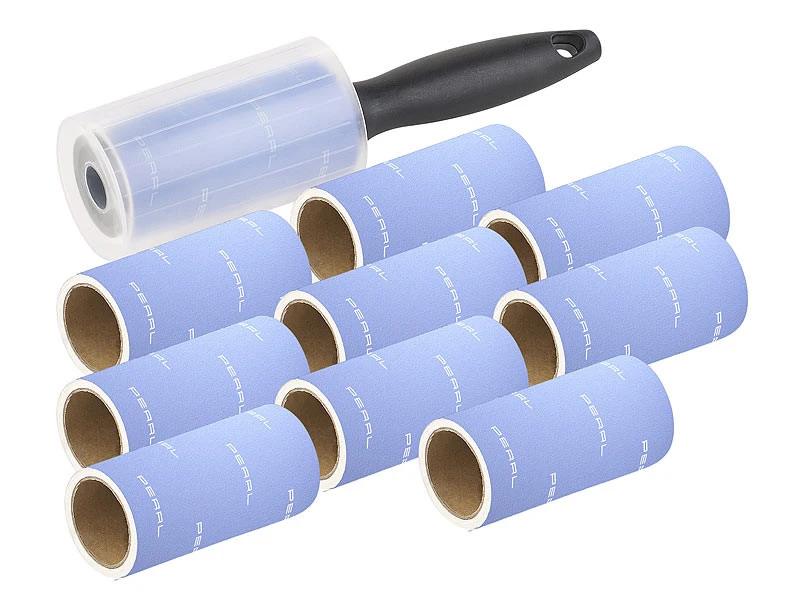 Pearl Brosse Adhésive Anti-peluche Avec 9 Rouleaux De Rechange 3 Pearl Brosse Adhésive Anti-peluche Avec 9 Rouleaux De Rechange