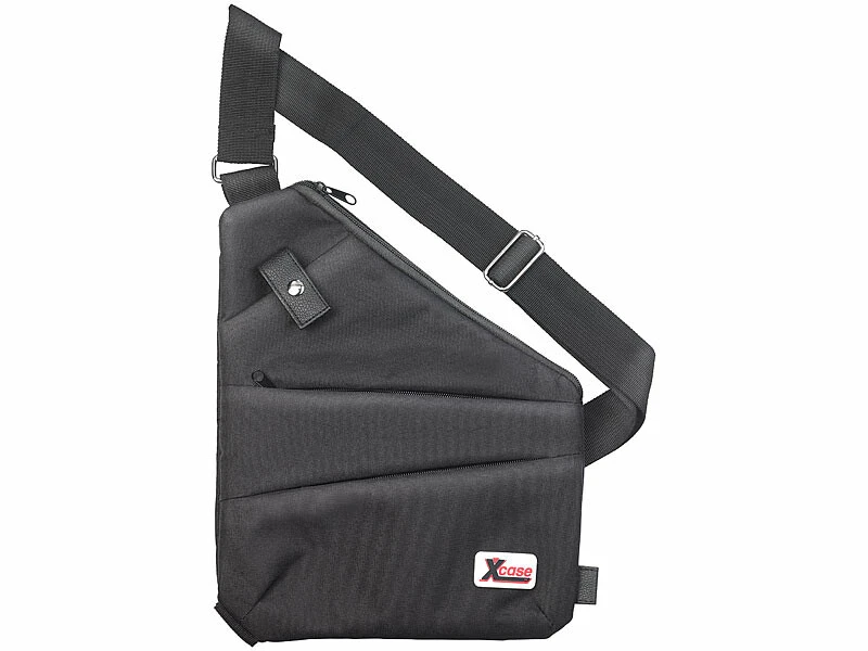 Sac Bandoulière RFID/NFC à 3 Compartiments, Unisexe, Coloris Noir 6 Sac Bandoulière RFID/NFC à 3 Compartiments, Unisexe, Coloris Noir – Image 4