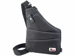 Sac Bandoulière RFID/NFC à 3 Compartiments, Unisexe, Coloris Noir