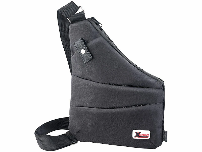 Sac Bandoulière RFID/NFC à 3 Compartiments, Unisexe, Coloris Noir 3 Sac Bandoulière RFID/NFC à 3 Compartiments, Unisexe, Coloris Noir