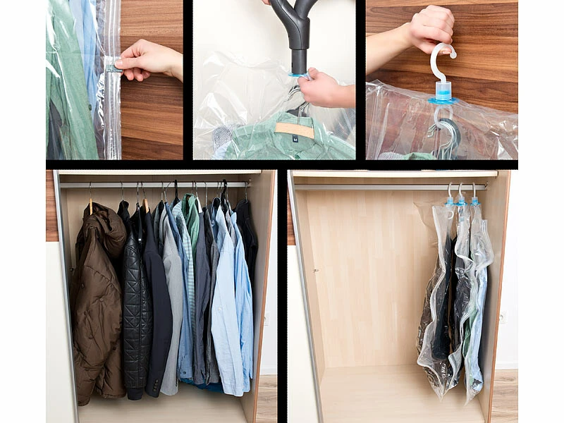 Pearl 9 Sacs De Rangement Sous Vide Avec Crochet De Cintre - 70 X 100 Cm 8 Pearl 9 Sacs De Rangement Sous Vide Avec Crochet De Cintre - 70 X 100 Cm – Image 6