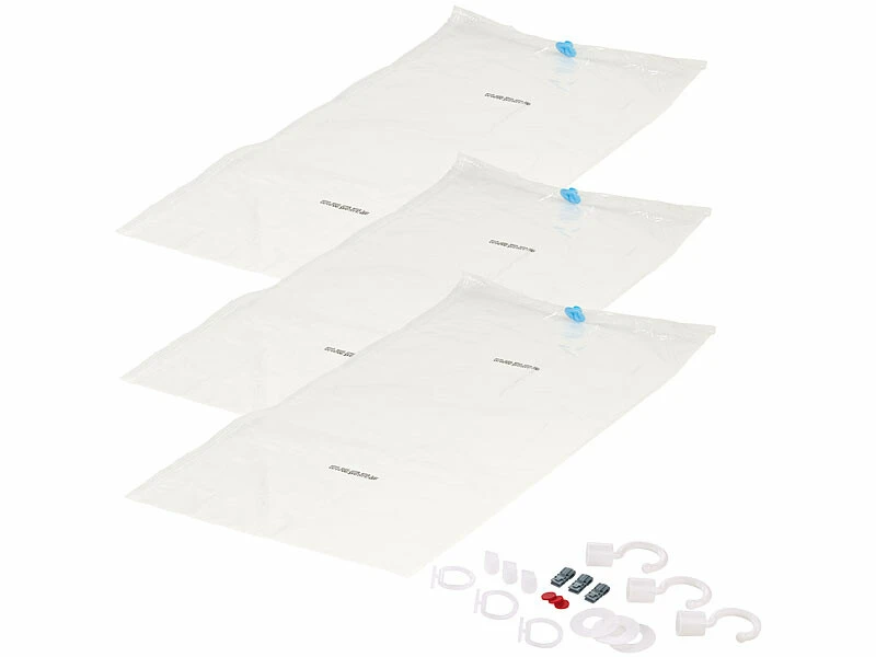 Pearl 3 Sacs De Rangement Sous Vide Avec Crochet De Cintre - 70 X 140 Cm 3 Pearl 3 Sacs De Rangement Sous Vide Avec Crochet De Cintre - 70 X 140 Cm