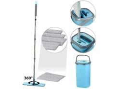 Seau De Ménage WM-15 Avec 4 serpillières En Microfibres